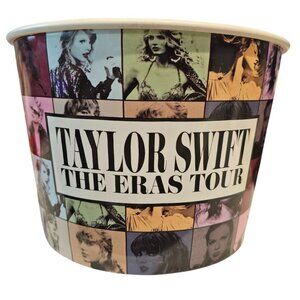 Taylor Swift Exclusive The Eras Tour Popcorn Plastic Paper Bucket Westgate 85oz